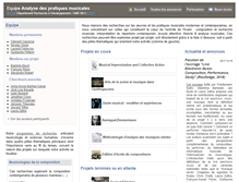 Tablet Screenshot of apm.ircam.fr