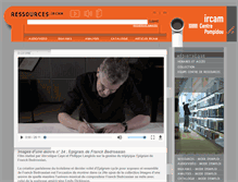 Tablet Screenshot of mediatheque.ircam.fr