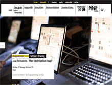 Tablet Screenshot of ircam.fr