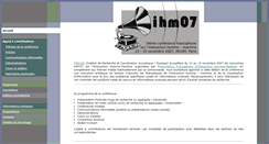 Desktop Screenshot of ihm07.ircam.fr