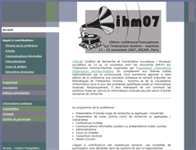Tablet Screenshot of ihm07.ircam.fr